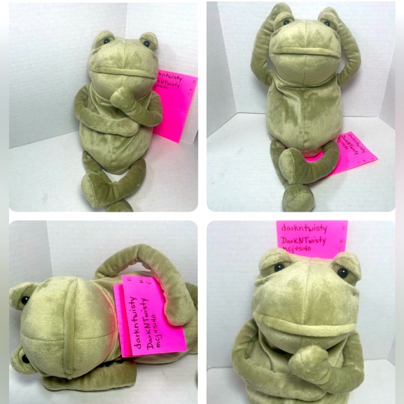 BNWT JELLYCAT FERGUS FROG BASKET STUFFER W PURCHASE RECEIPTS - Picture 2 of 16